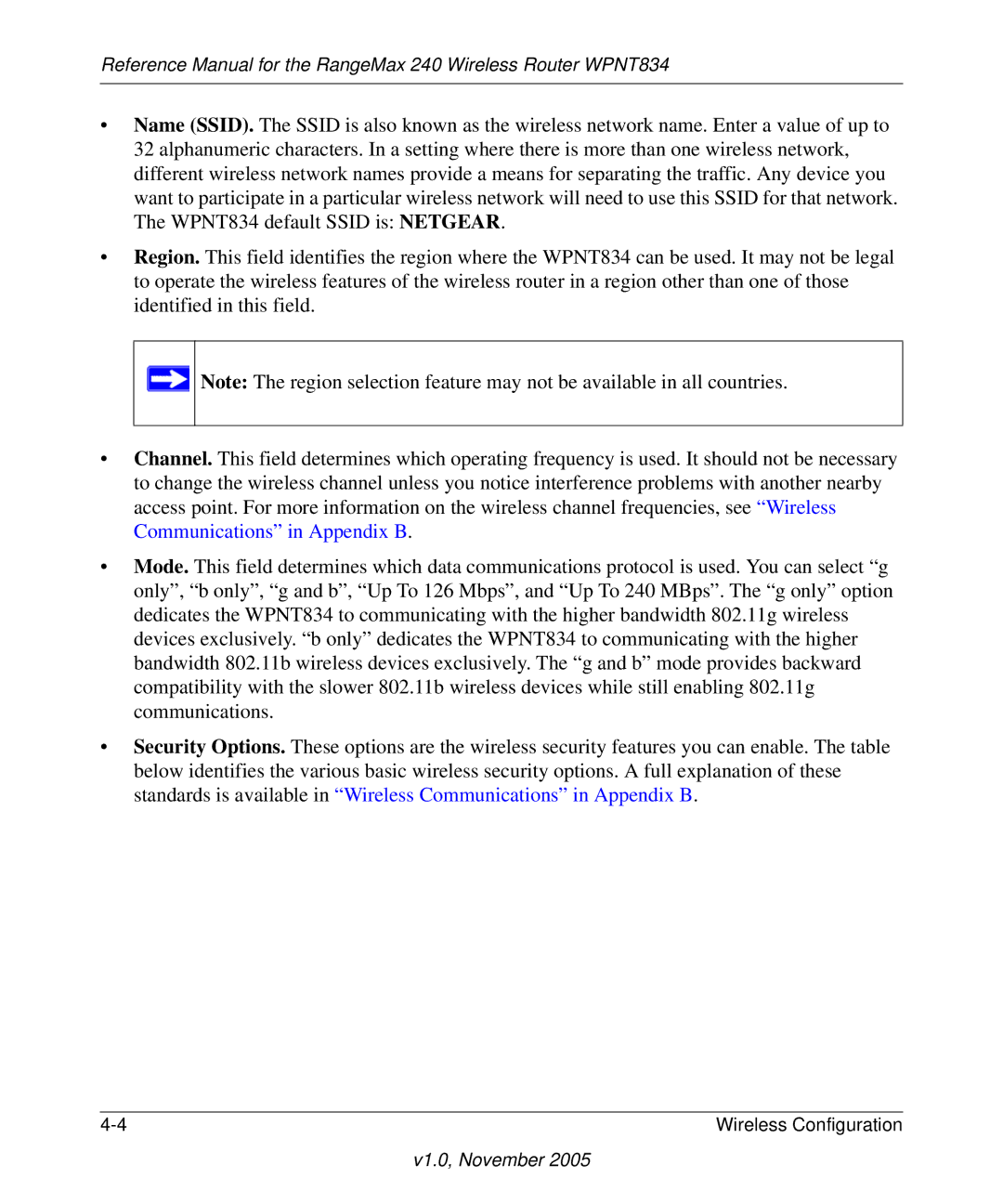 NETGEAR WPNT834 manual V1.0, November 