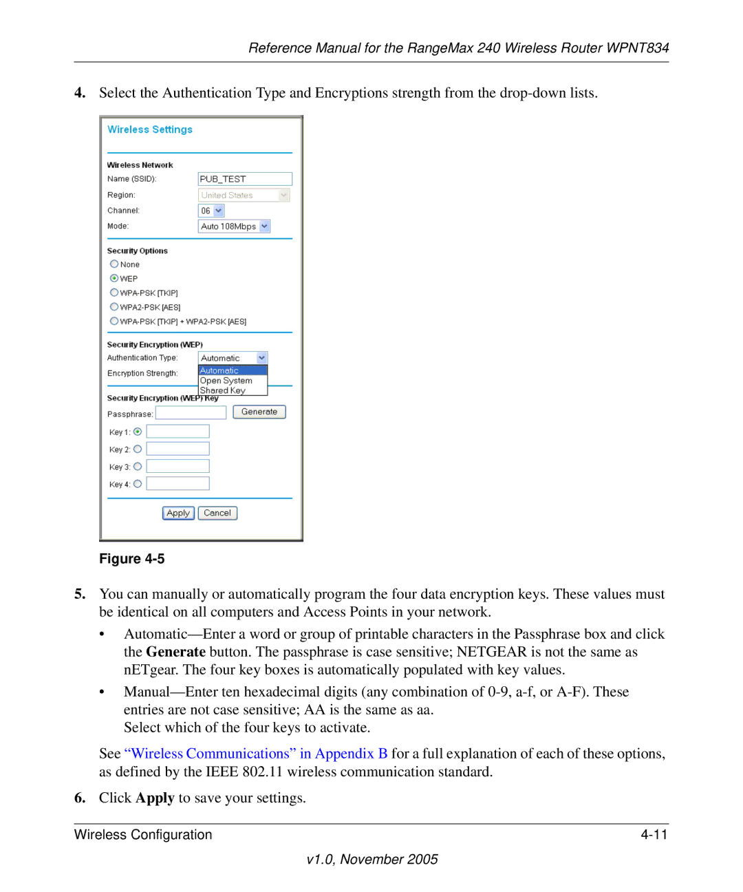 NETGEAR WPNT834 manual V1.0, November 