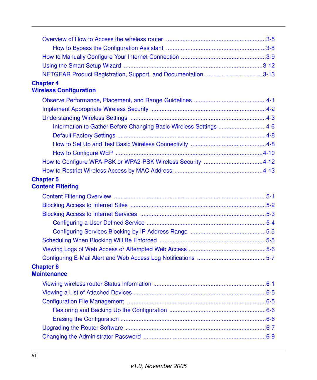 NETGEAR WPNT834 manual Chapter Wireless Configuration 