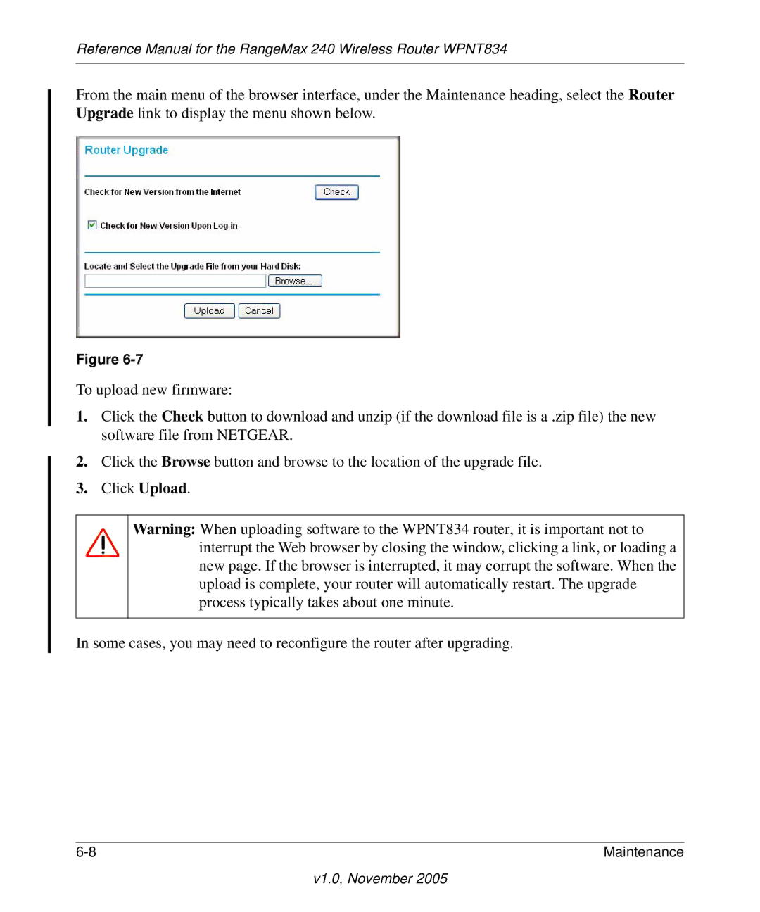 NETGEAR WPNT834 manual V1.0, November 