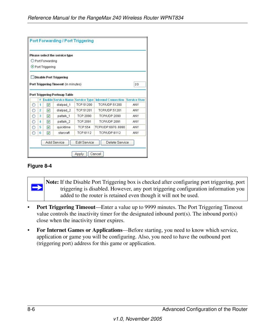 NETGEAR WPNT834 manual V1.0, November 