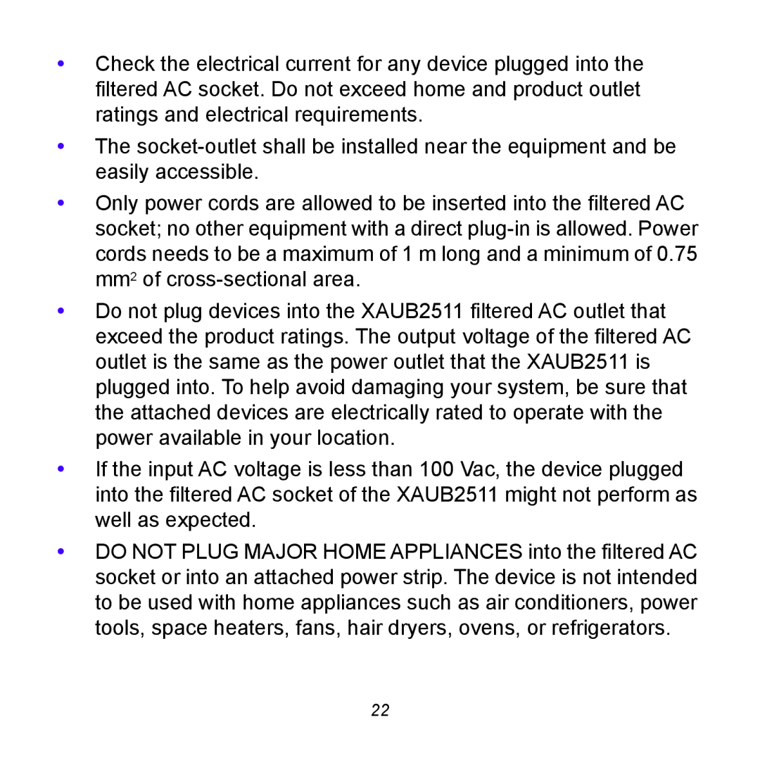 NETGEAR XAUB2511 manual 