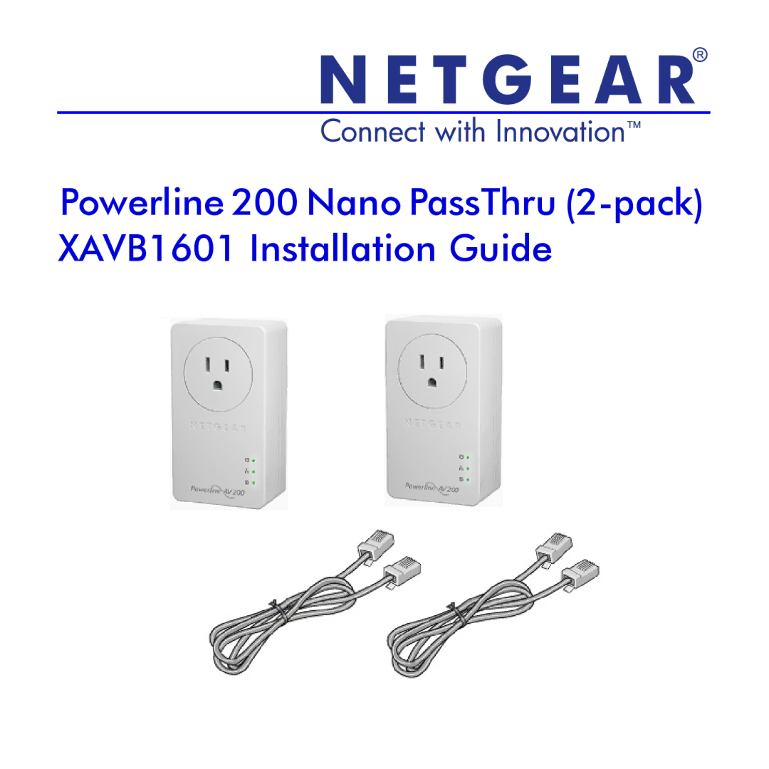 NETGEAR XAVB1601-100NAS manual 