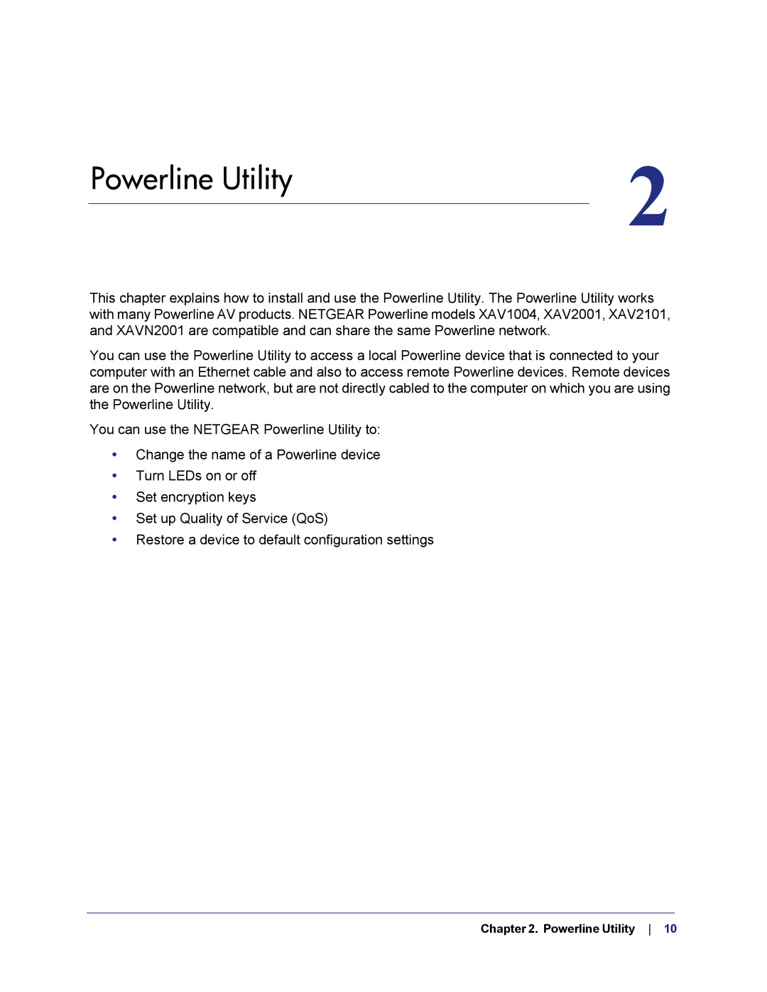 NETGEAR XAVB5101-100PAS user manual Powerline Utility 