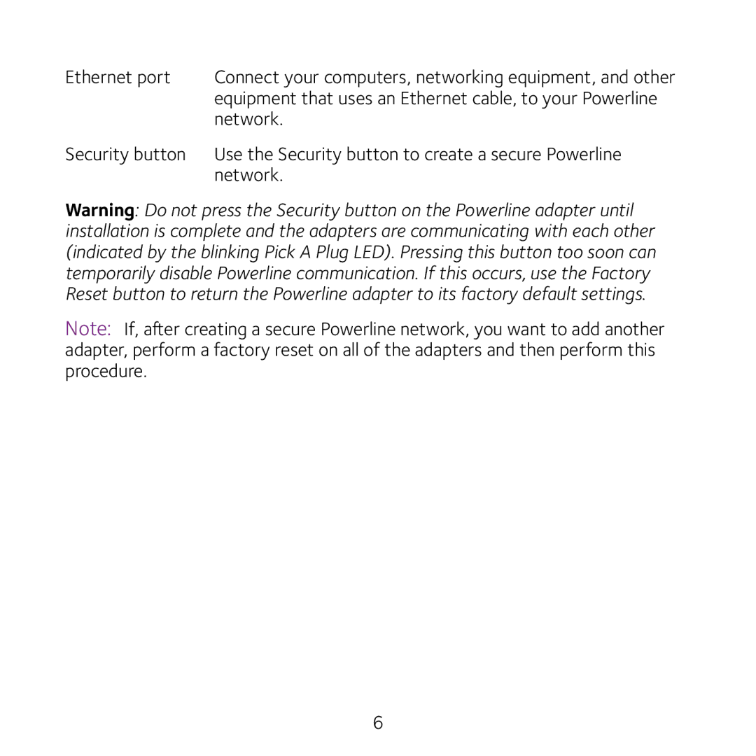 NETGEAR xavb5201 v2 manual Ethernet port, Network 