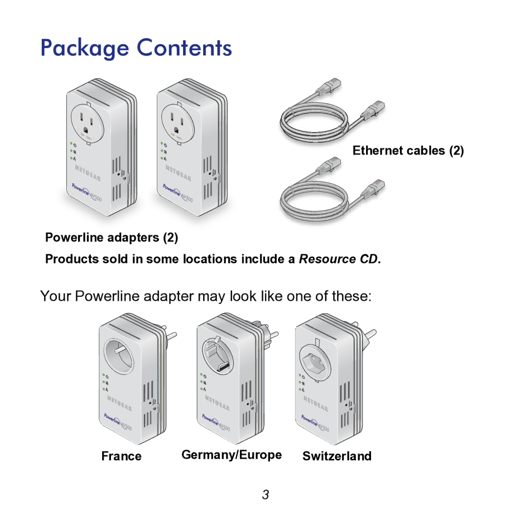 NETGEAR XAVB5602-100NAS manual Package Contents 