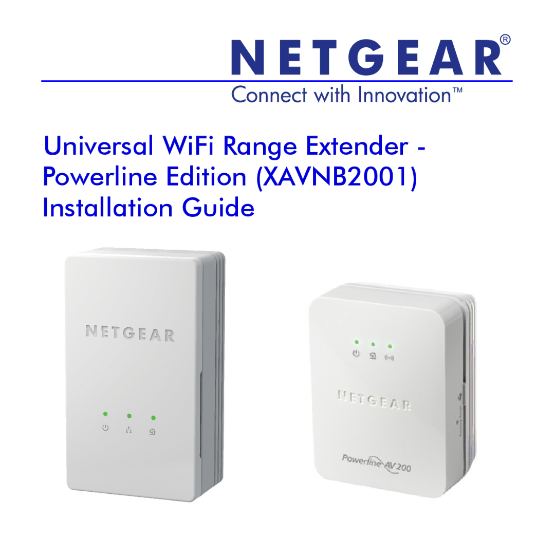 NETGEAR XAVNB2001 manual 