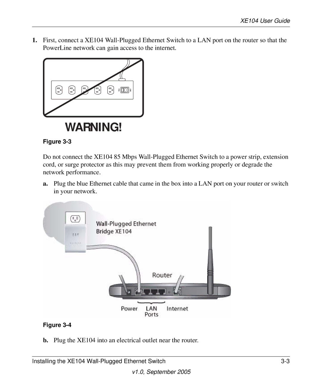 NETGEAR XE104 manual Off 