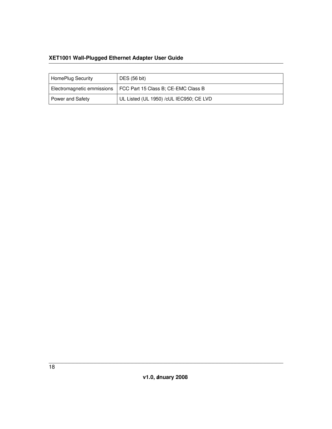 NETGEAR XETB10GM-100NAS manual XET1001 Wall-Plugged Ethernet Adapter User Guide 