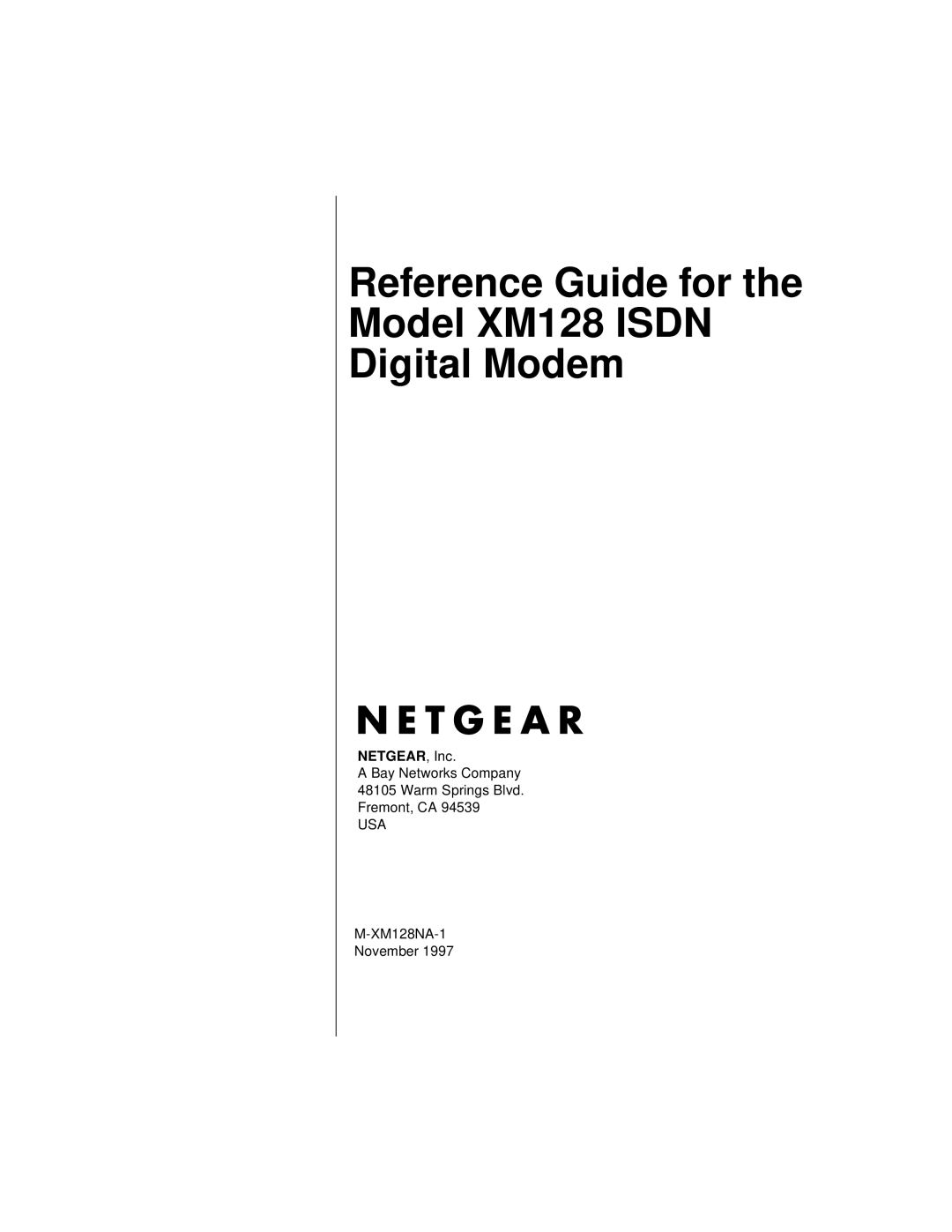 NETGEAR XM128 ISDN manual NETGEAR, Inc, Usa 