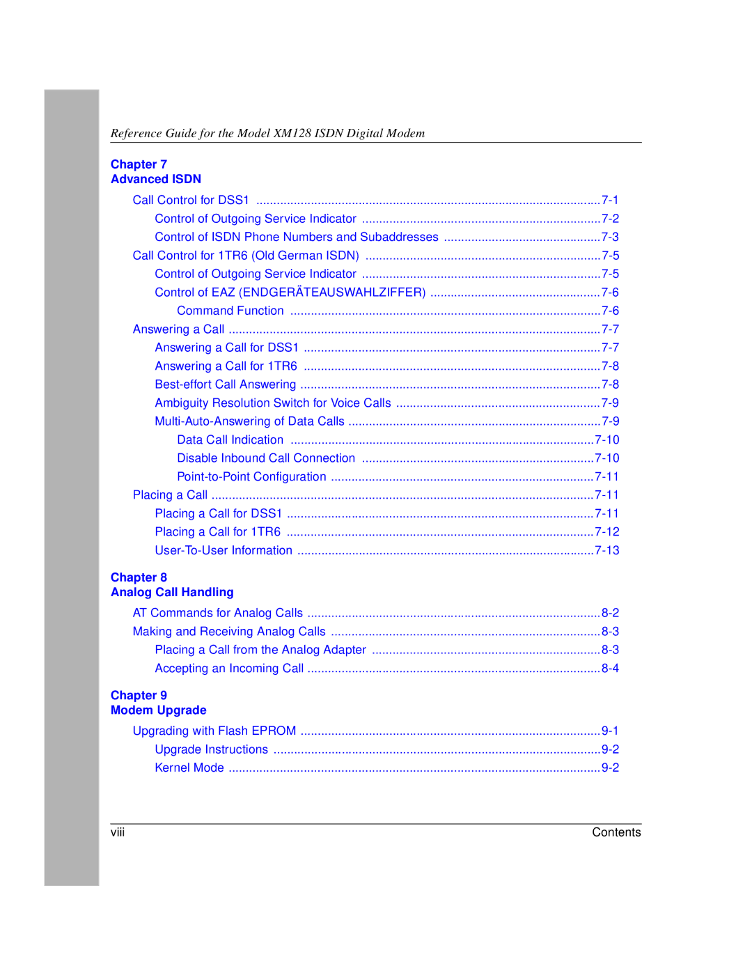 NETGEAR XM128 ISDN manual Chapter Advanced Isdn 