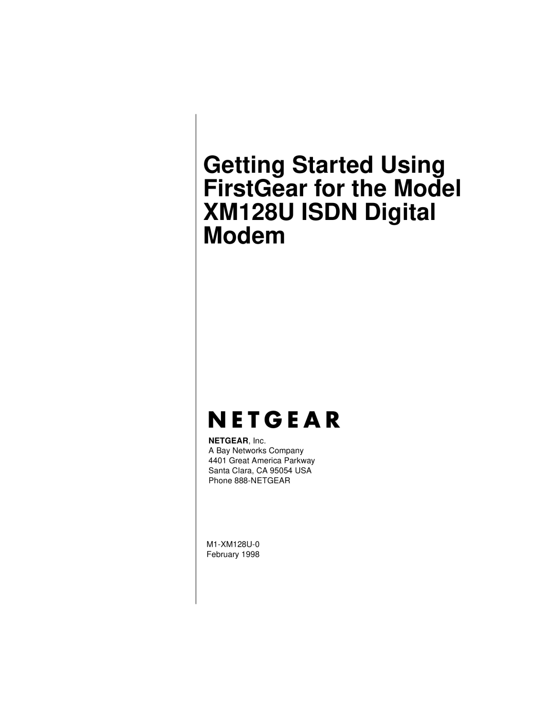 NETGEAR XM128U manual NETGEAR, Inc 