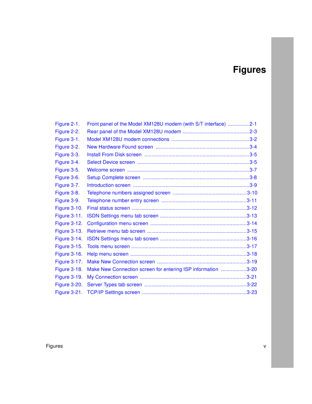 NETGEAR XM128U manual Figures 