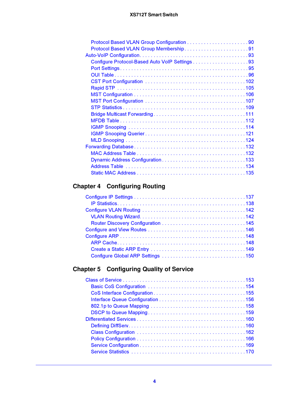 NETGEAR XS712T-100NES manual Configuring Routing 