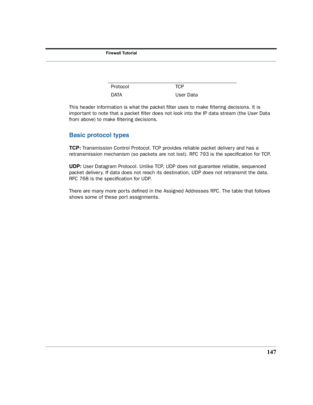 Netopia 2200 manual Basic protocol types, 147 