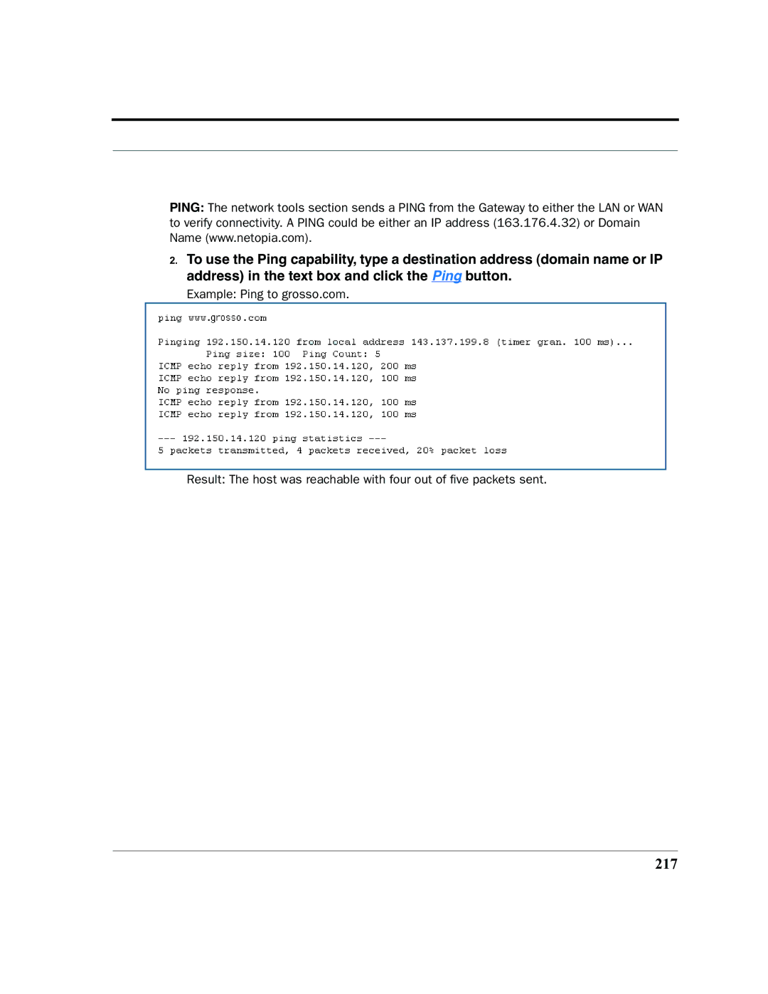 Netopia 2200 manual 217 