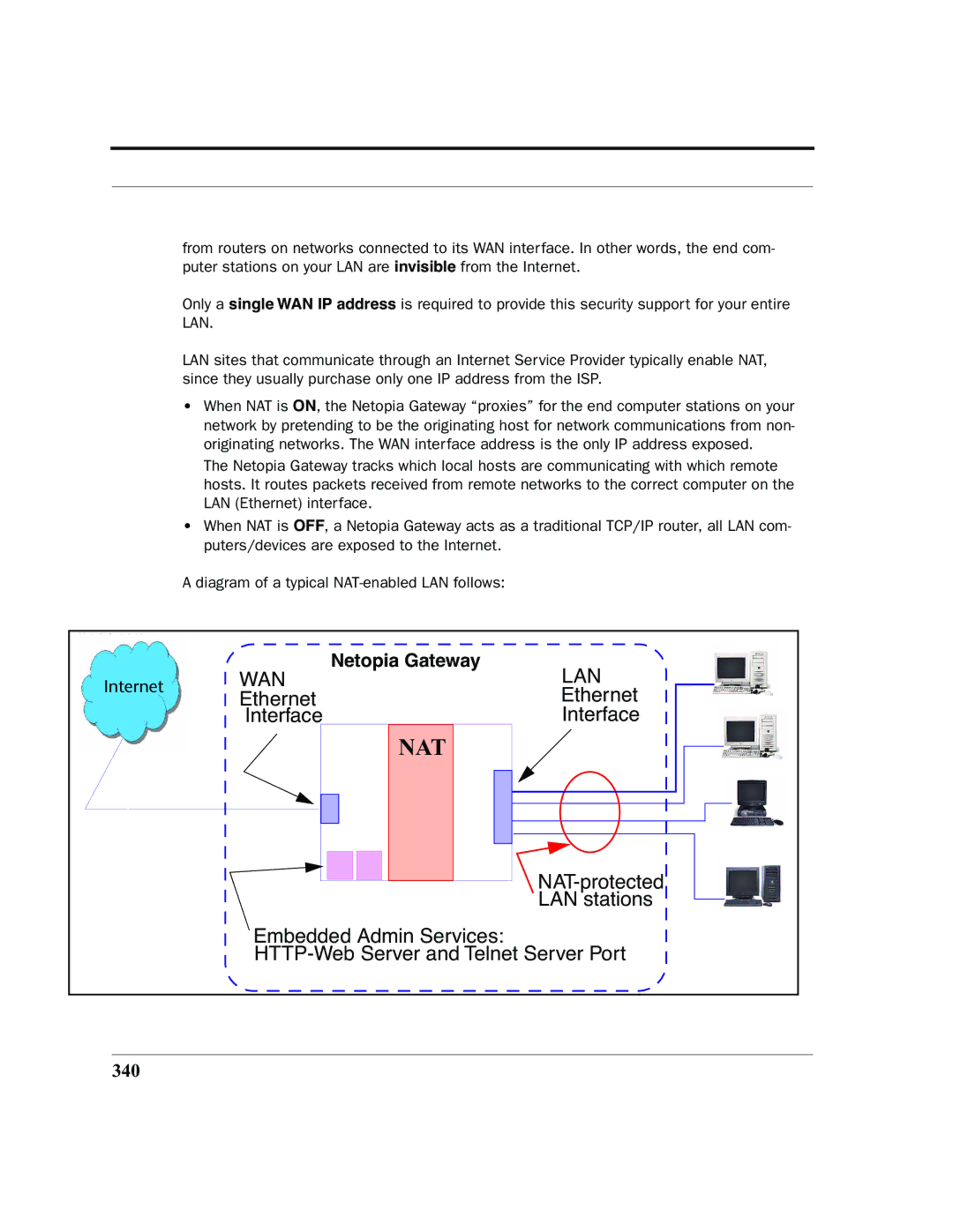 Netopia 2200 manual Netopia Gateway, 340 