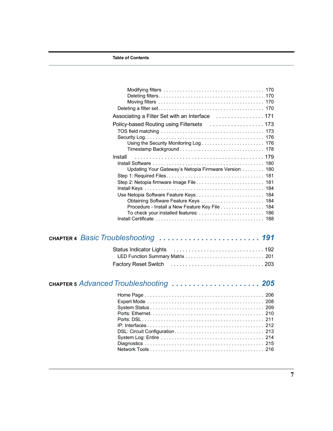 Netopia 2200 manual Basic Troubleshooting 