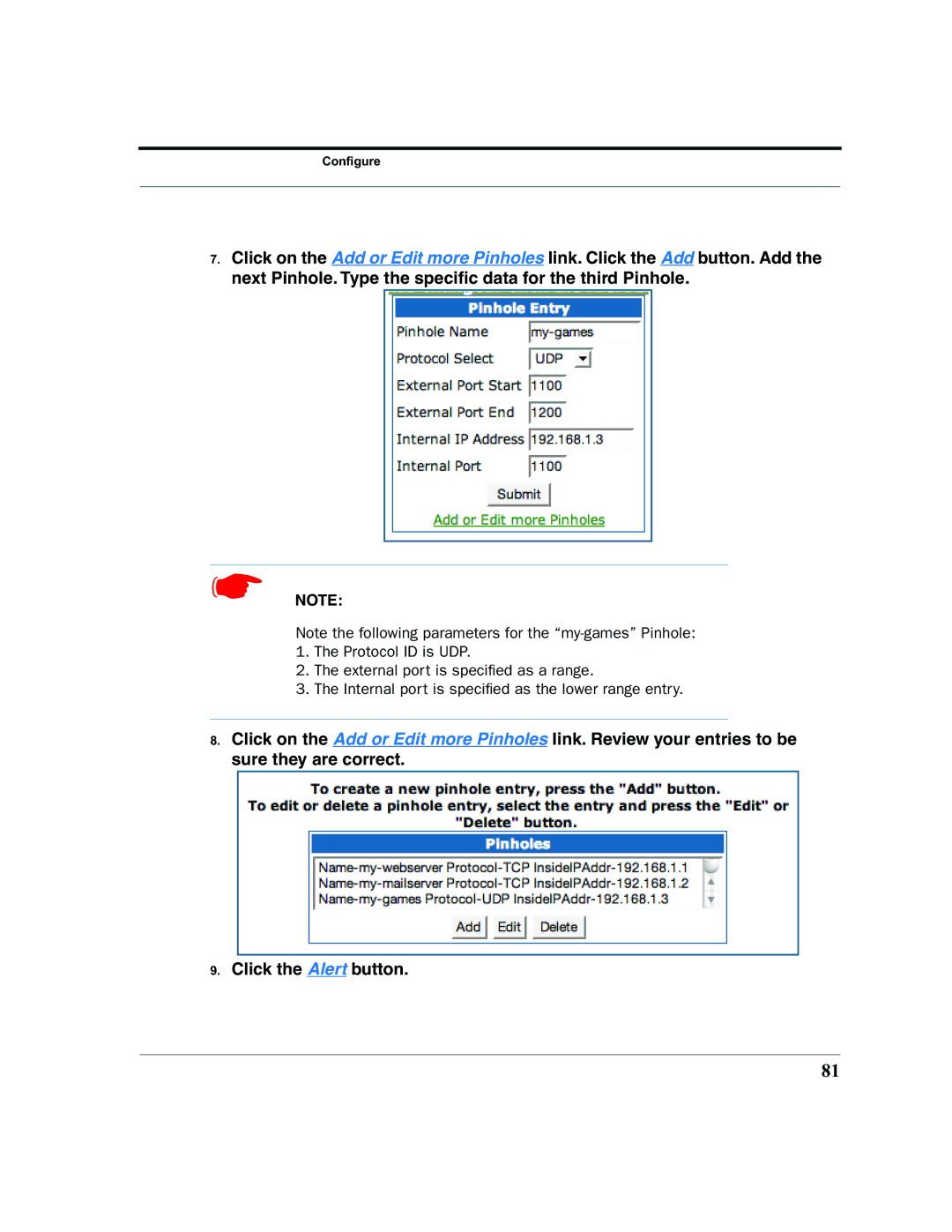 Netopia 2200 manual Configure 