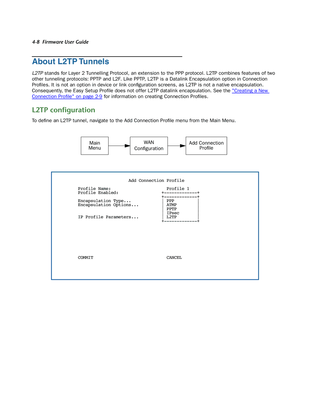 Netopia 3300-ENT manual About L2TP Tunnels, L2TP conﬁguration 