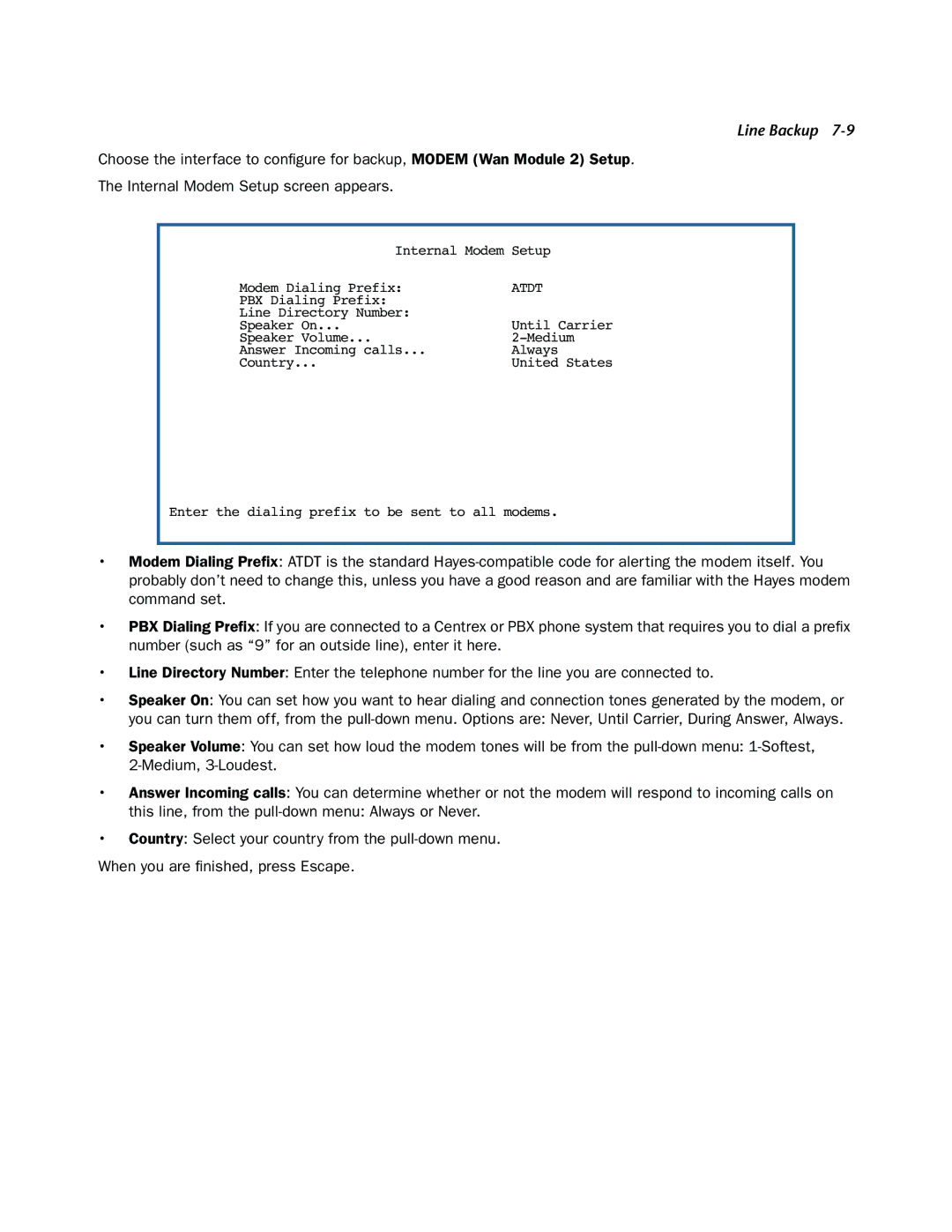 Netopia 3300-ENT manual Atdt 