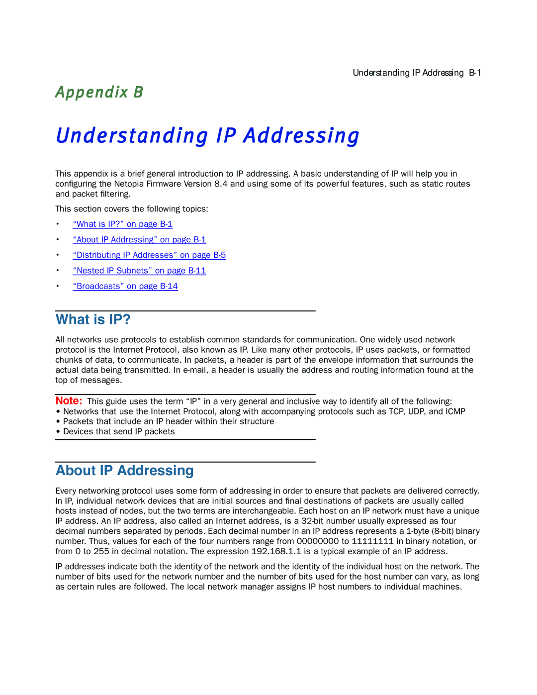 Netopia 3300-ENT manual What is IP?, About IP Addressing 