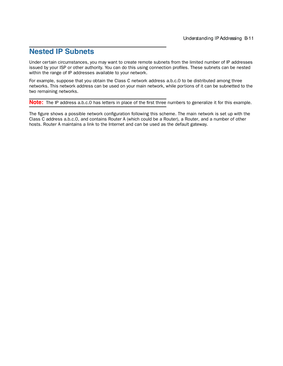 Netopia 3300-ENT manual Nested IP Subnets 