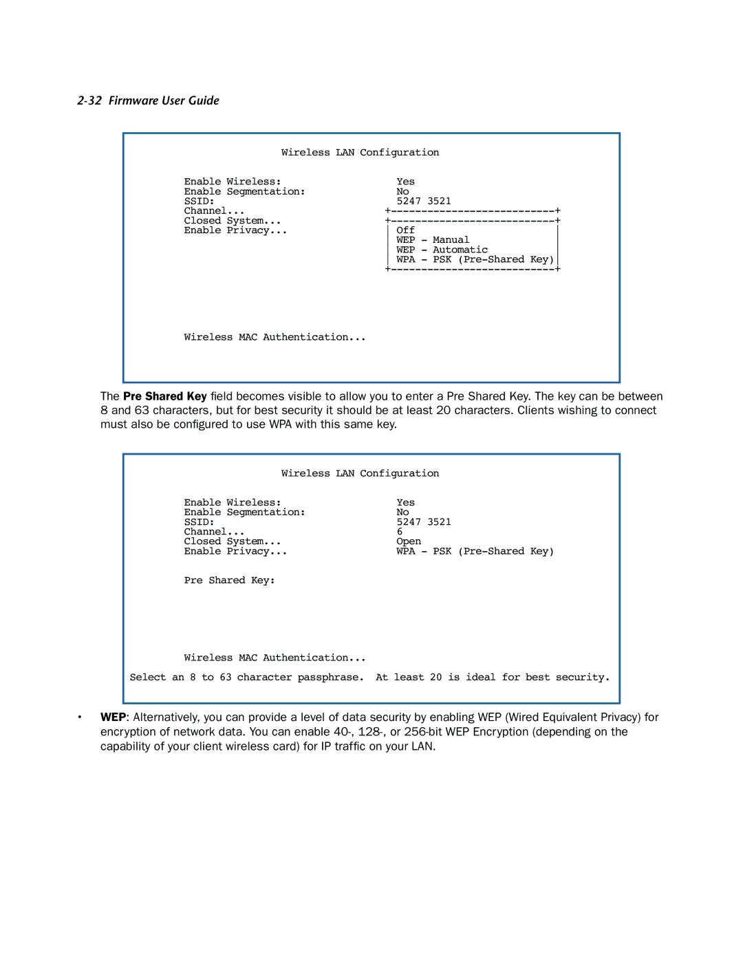 Netopia 3300-ENT manual Wireless LAN Configuration 