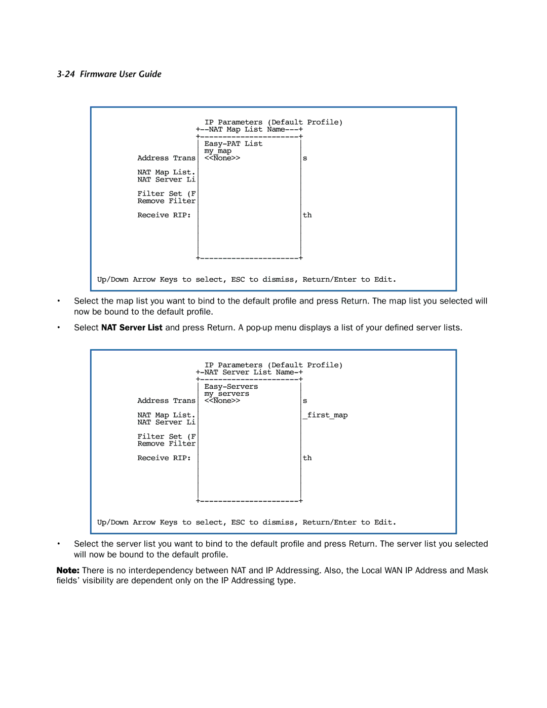 Netopia 3300-ENT manual IP Parameters Default Profile 