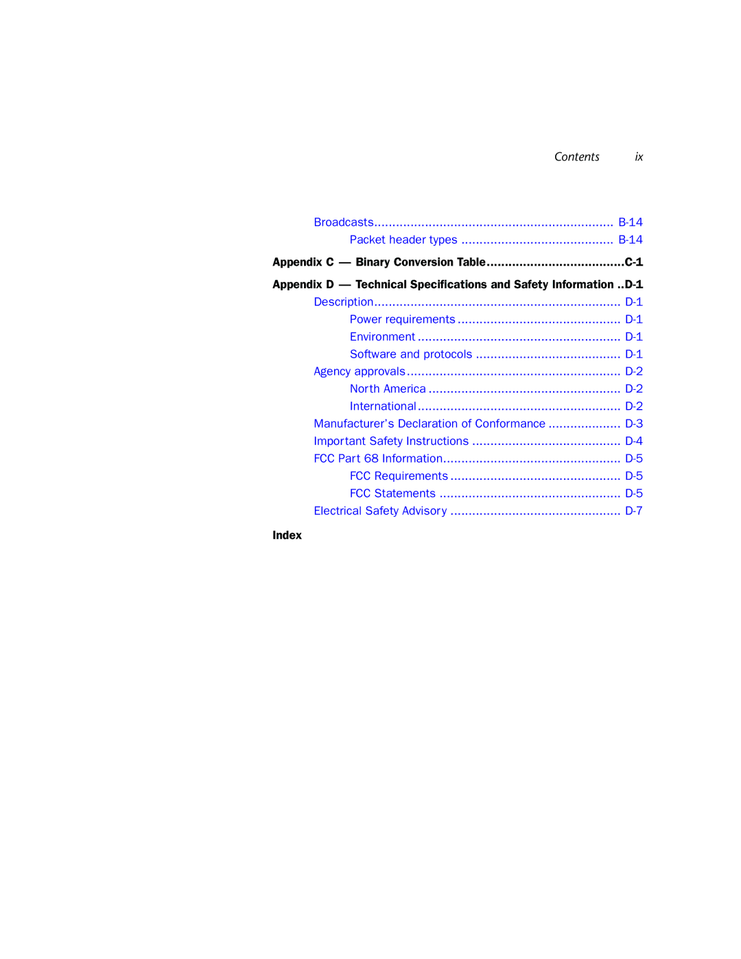 Netopia 3300-ENT manual Index 