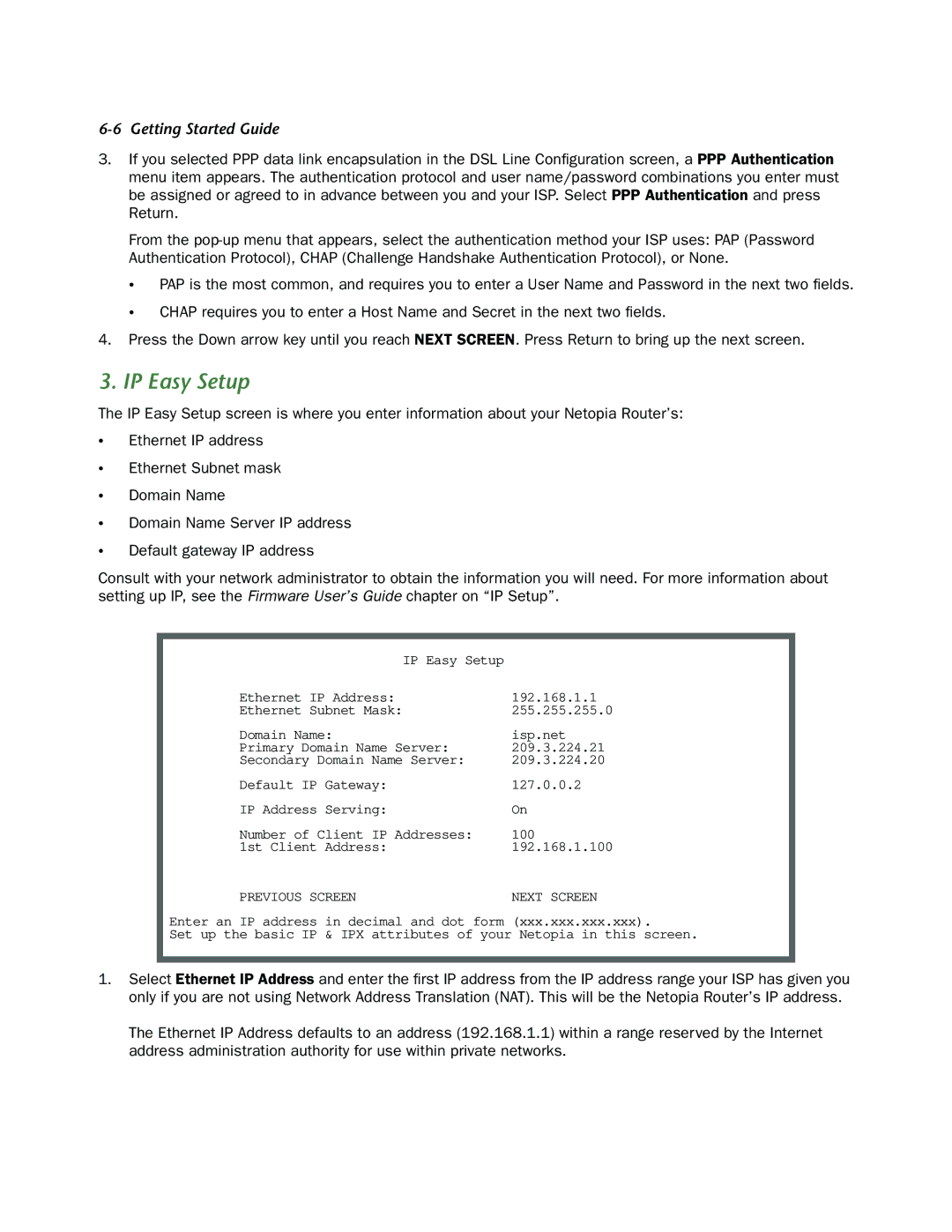 Netopia 3357W-ENT, 3347W manual IP Easy Setup 