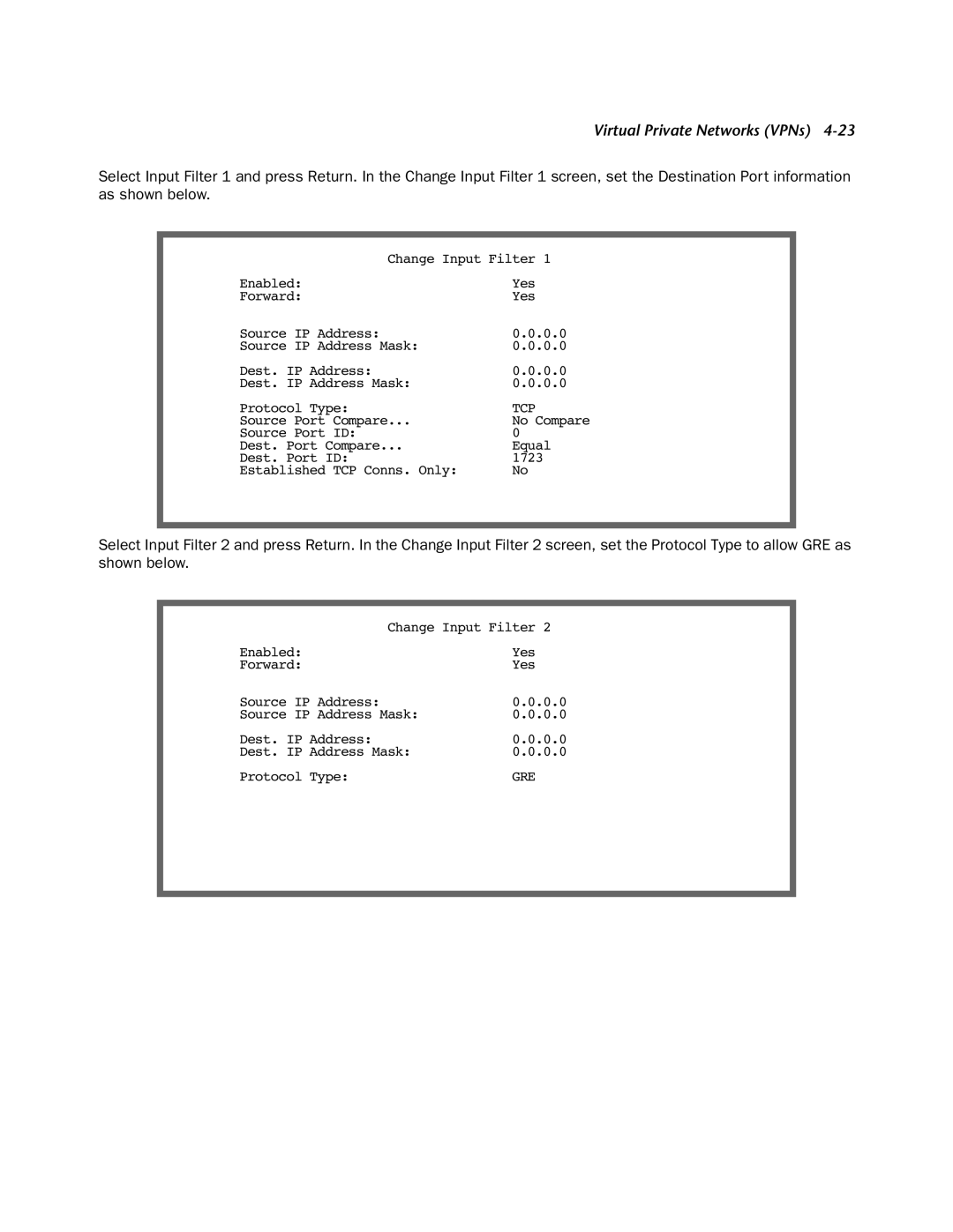 Netopia 4000-Series manual Virtual Private Networks VPNs 