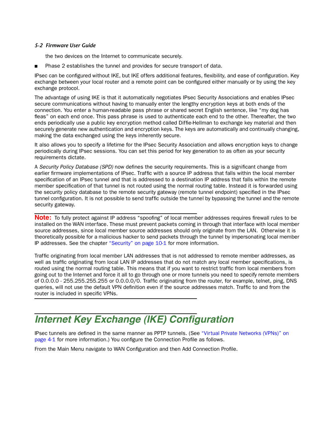 Netopia 4000-Series manual Internet Key Exchange IKE Conﬁguration 