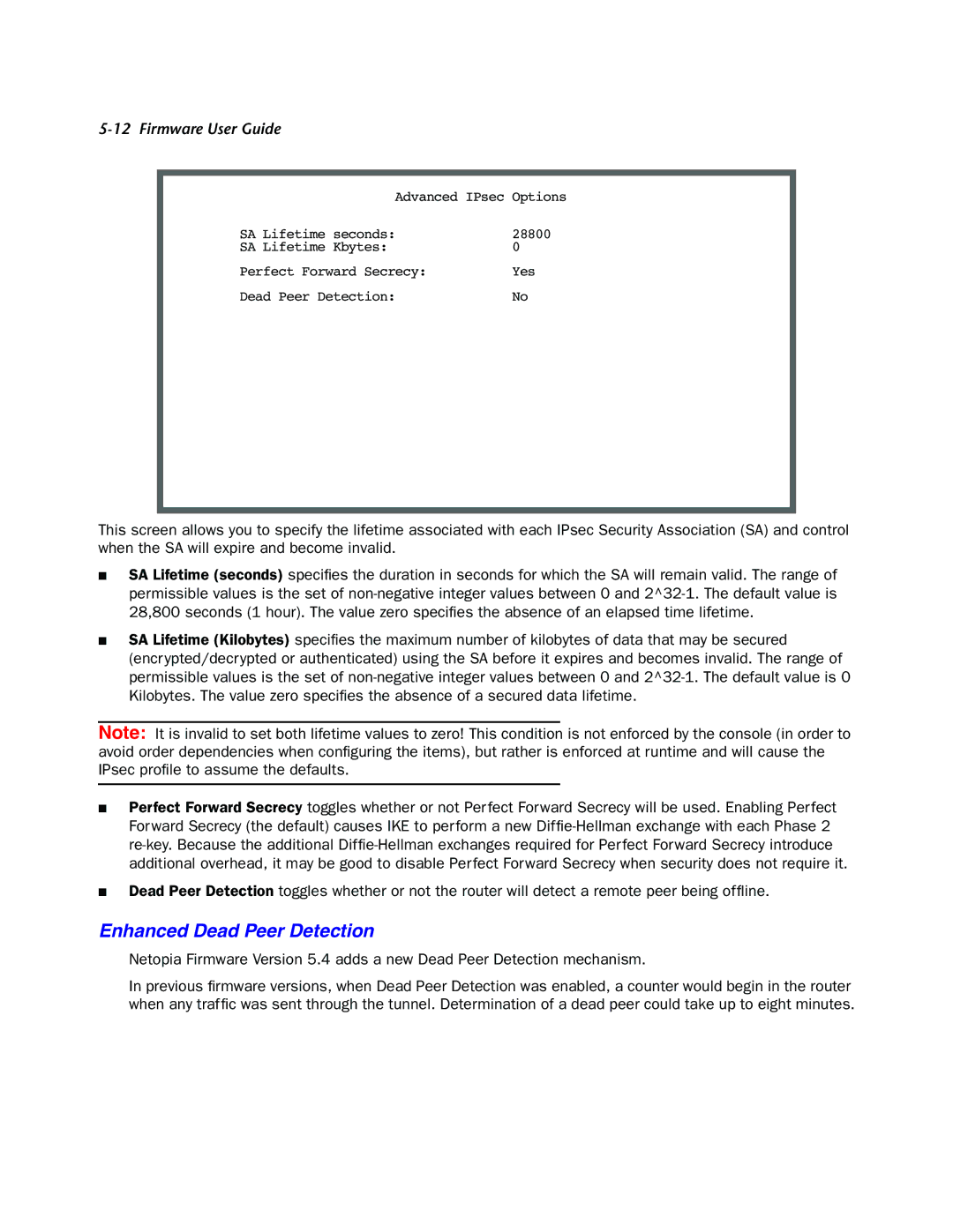 Netopia 4000-Series manual Enhanced Dead Peer Detection 