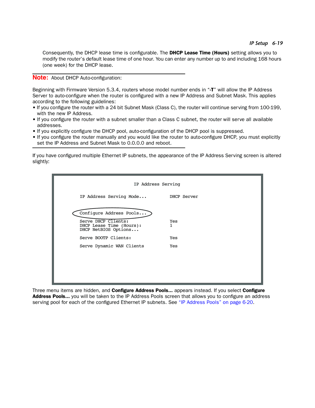 Netopia 4000-Series manual IP Address Serving IP Address Serving Mode 