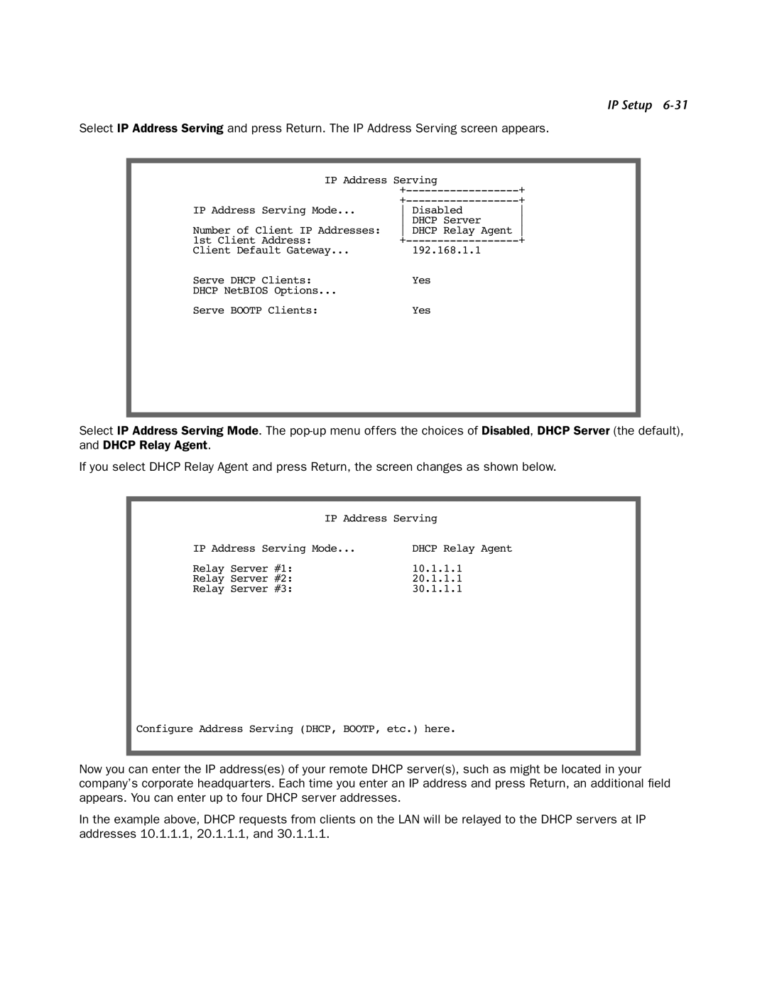 Netopia 4000-Series manual Dhcp Relay Agent 