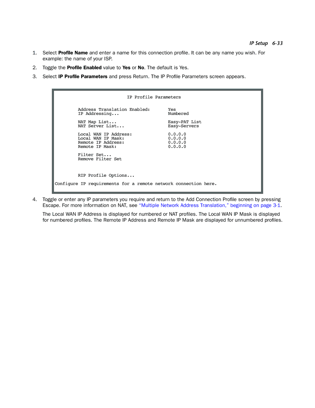 Netopia 4000-Series manual Easy-PAT List 