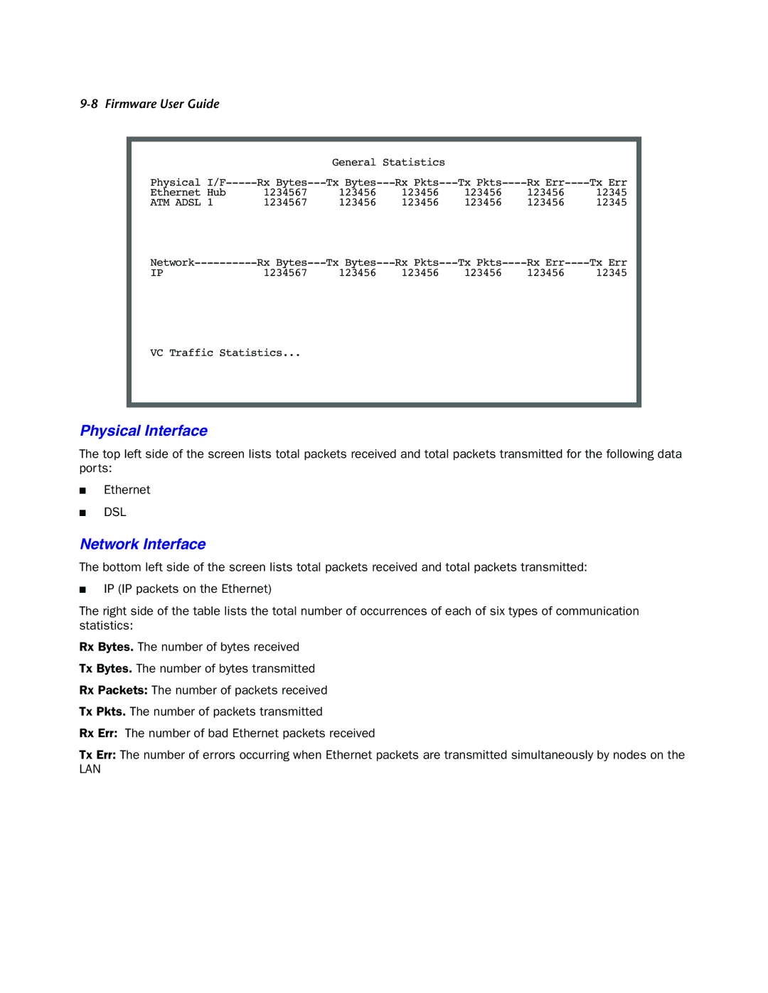 Netopia 4000-Series manual Physical Interface, Network Interface 