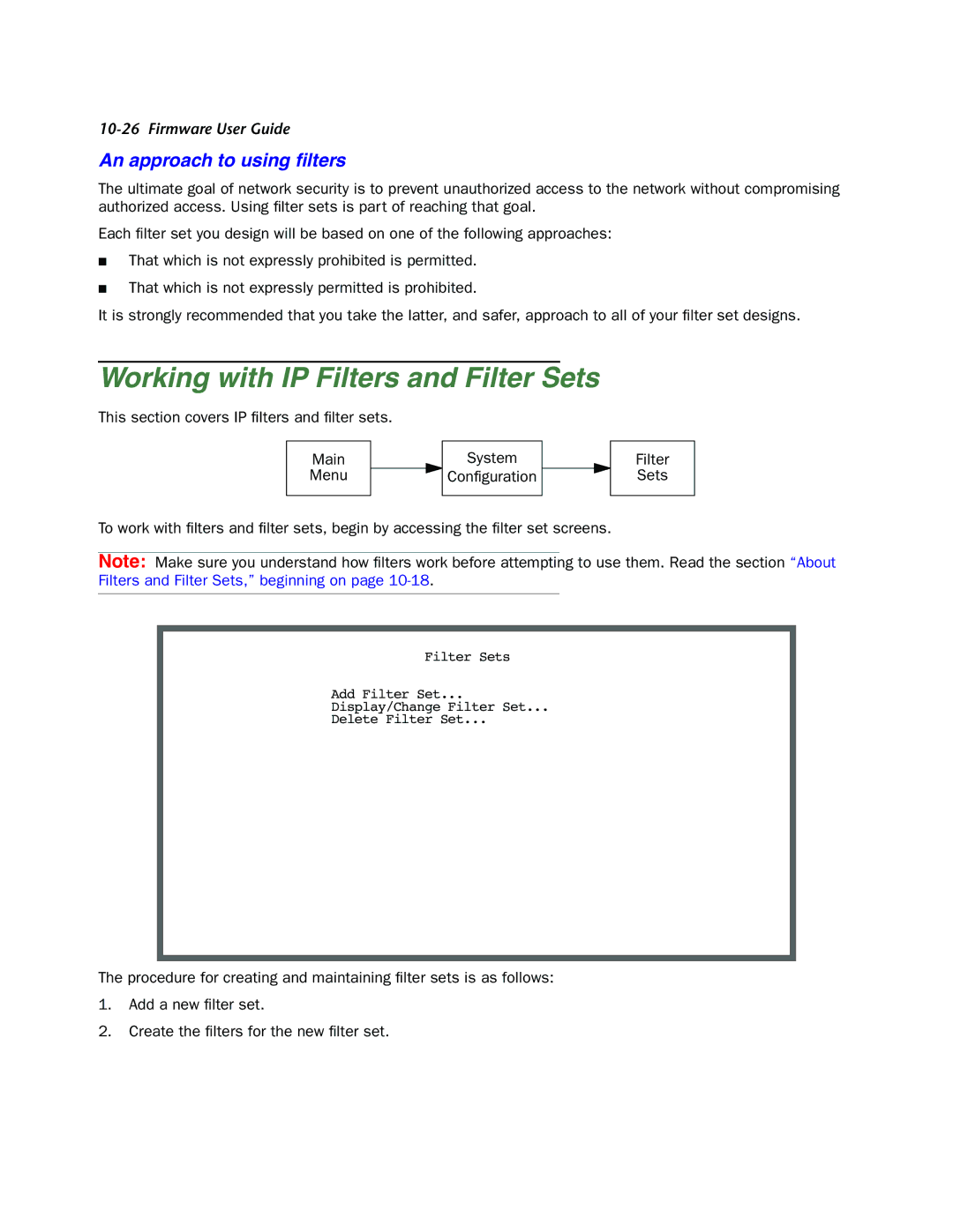 Netopia 4000-Series manual Working with IP Filters and Filter Sets, An approach to using ﬁlters 