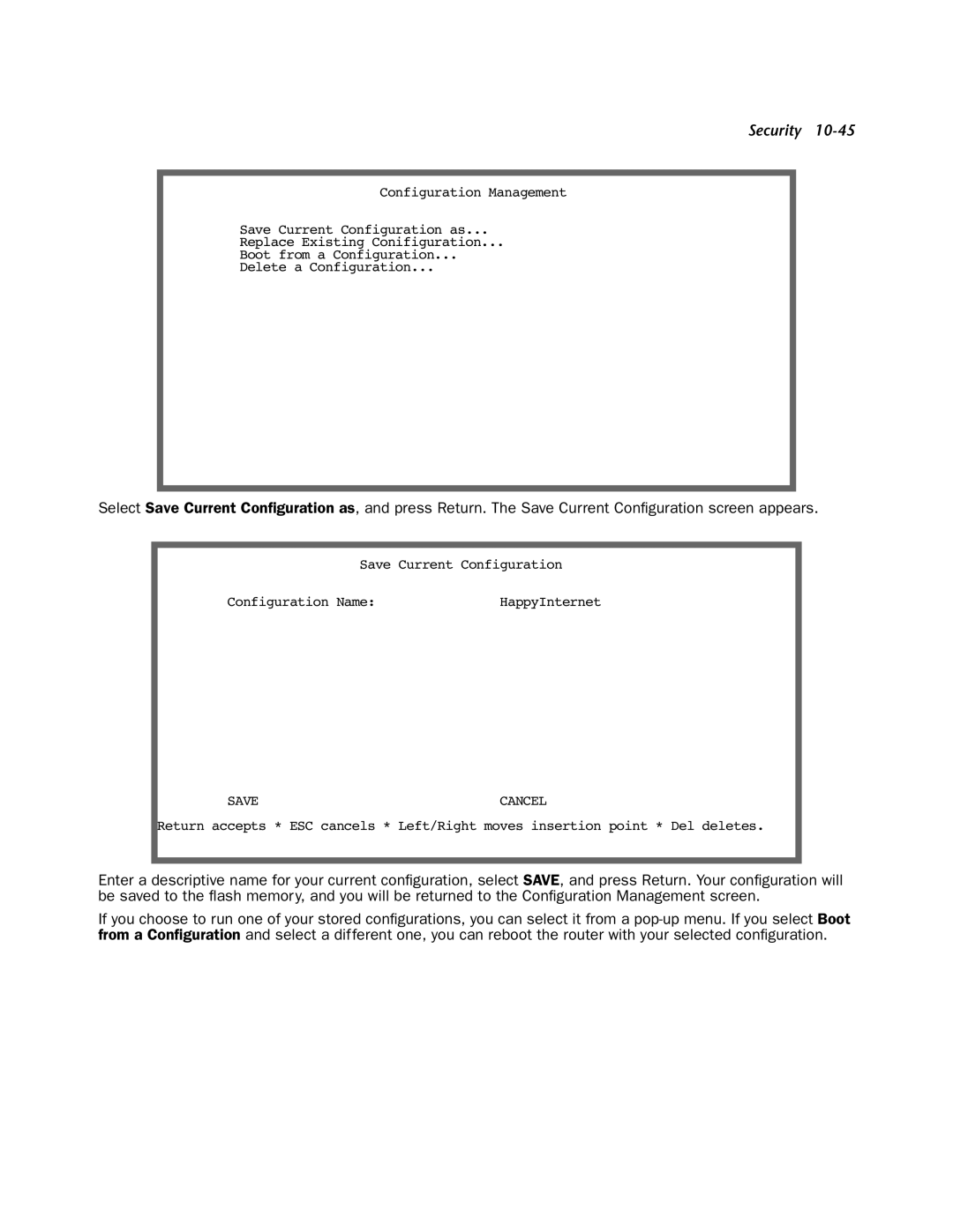 Netopia 4000-Series manual Savecancel 