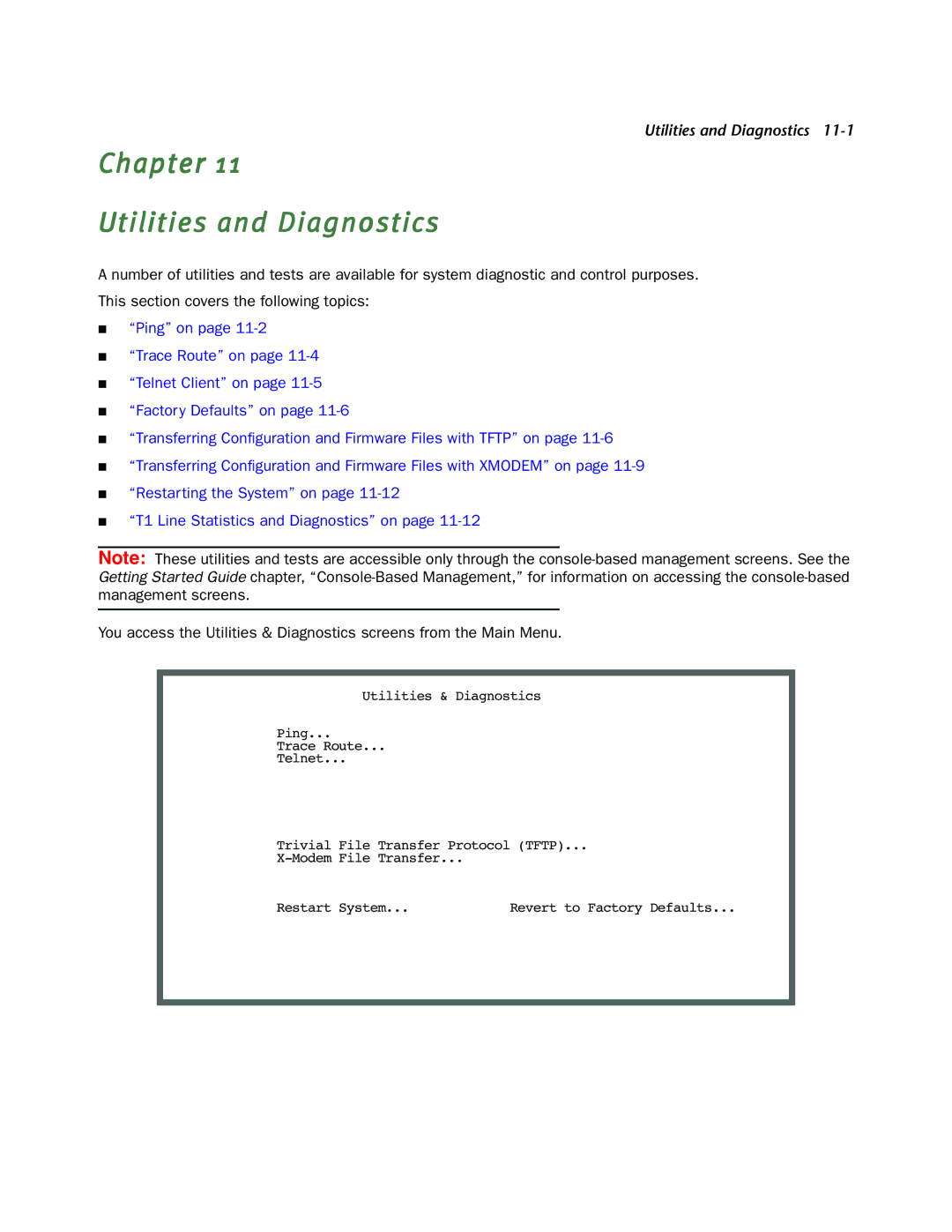 Netopia 4000-Series manual Chapter Utilities and Diagnostics 