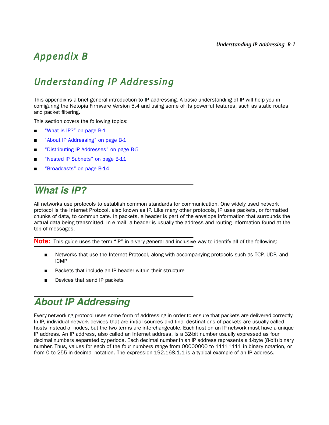 Netopia 4000-Series manual What is IP?, About IP Addressing 