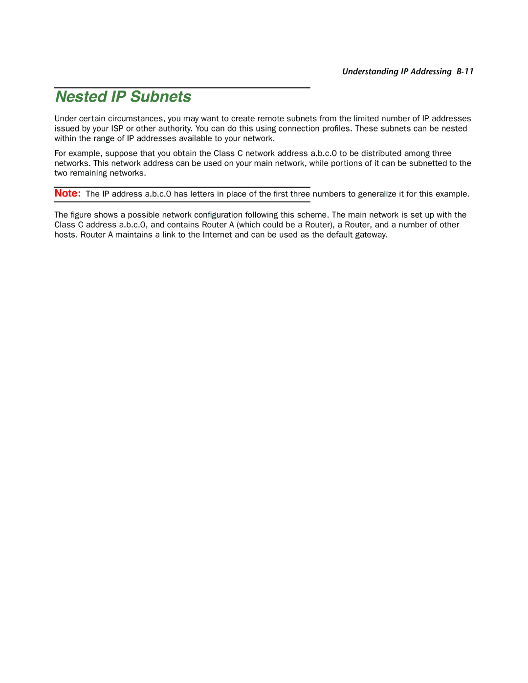 Netopia 4000-Series manual Nested IP Subnets 