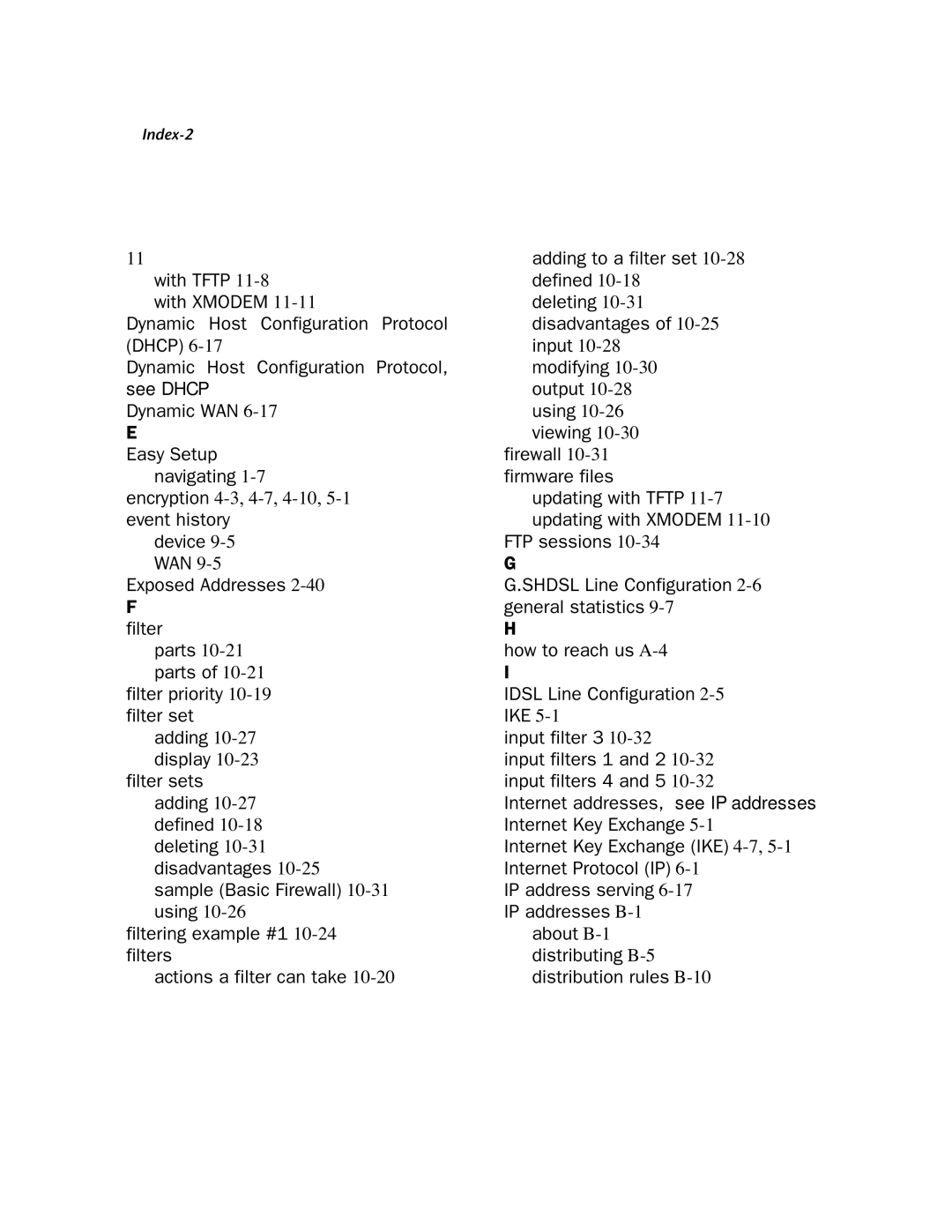 Netopia 4000-Series manual Encryption 4-3,4-7,4-10,5-1 