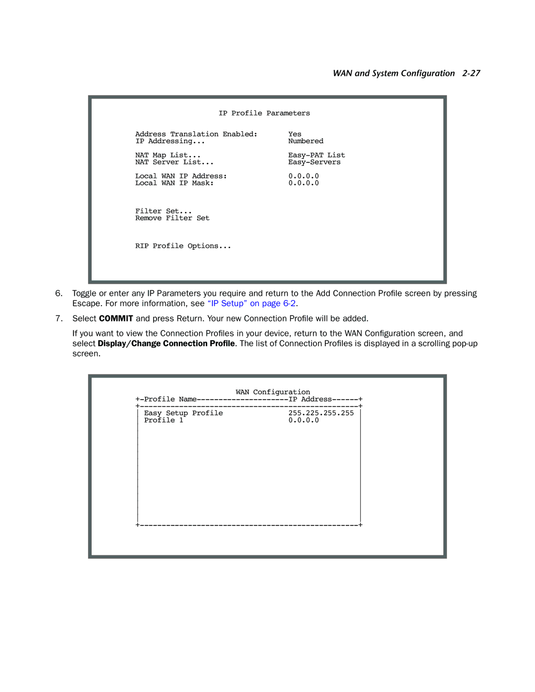 Netopia 4000-Series manual WAN Configuration 