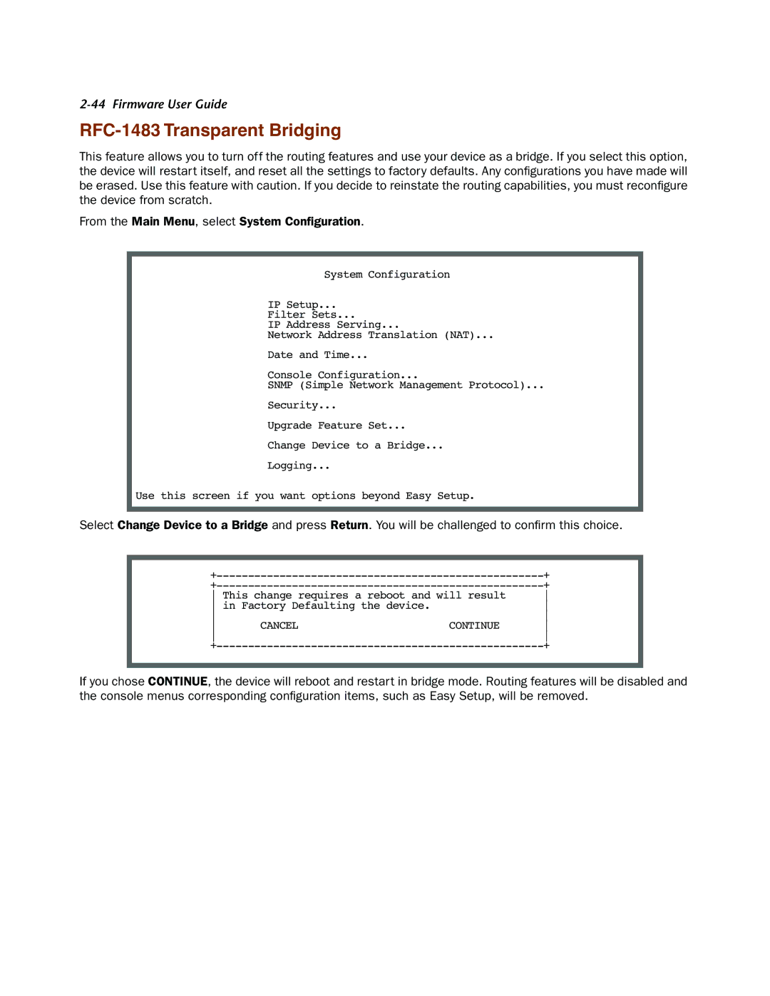 Netopia 4000-Series manual RFC-1483 Transparent Bridging 