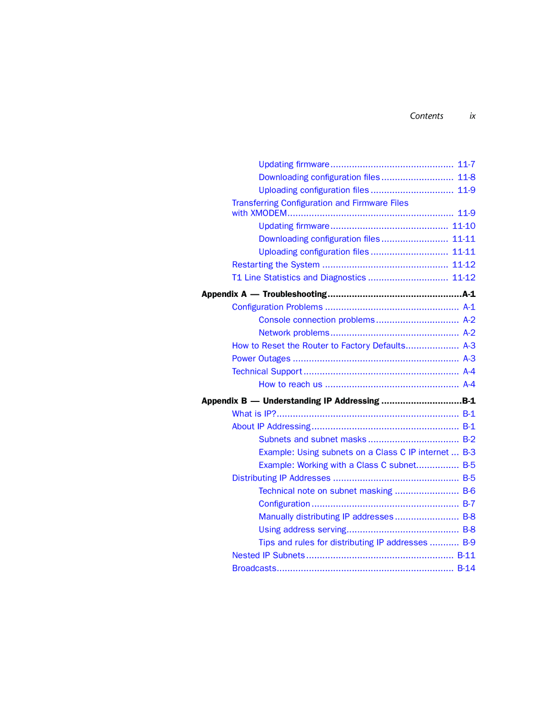 Netopia 4000-Series manual Contents 