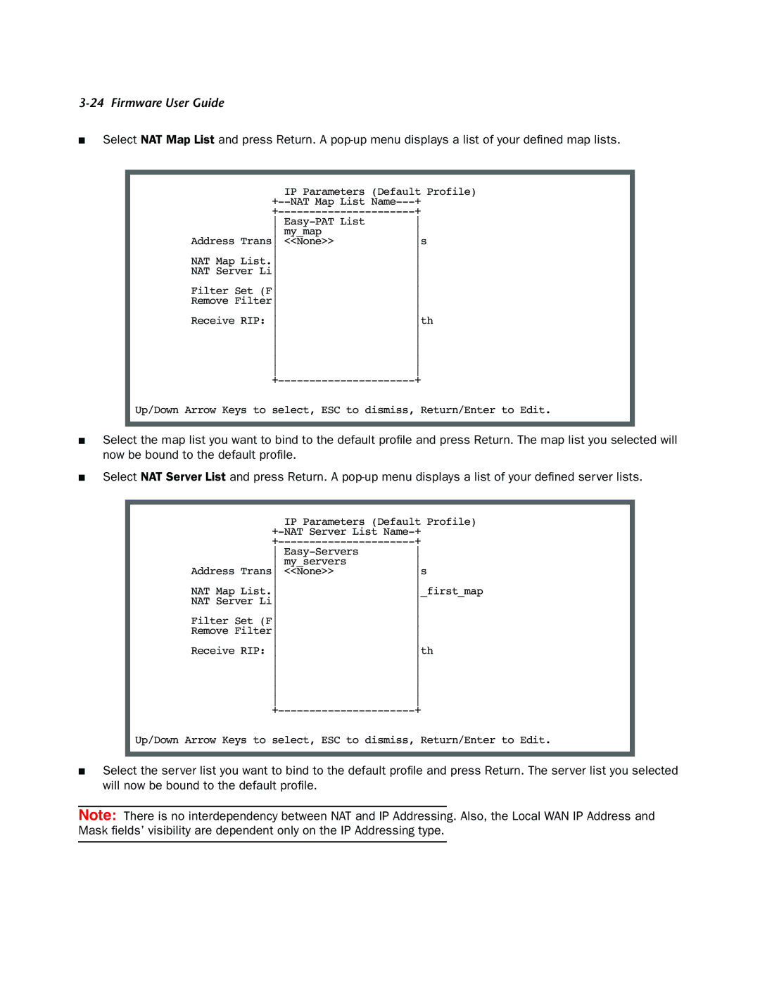 Netopia 4000-Series manual IP Parameters Default Profile 