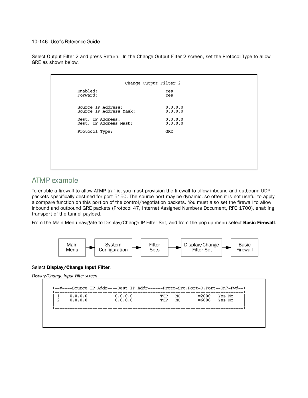 Netopia 4553 manual Atmp example 