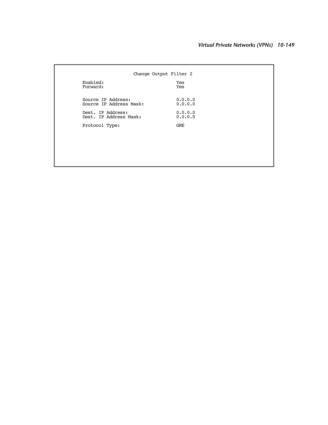 Netopia 4553 manual Change Output Filter EnabledYes ForwardYes Source IP Address 